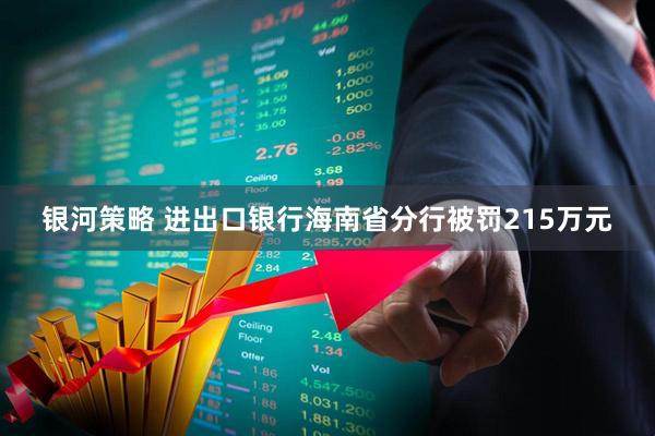 银河策略 进出口银行海南省分行被罚215万元