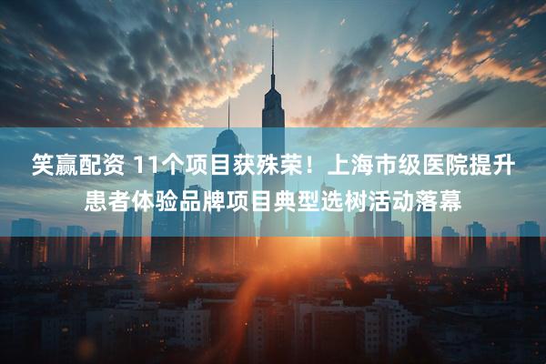 笑赢配资 11个项目获殊荣！上海市级医院提升患者体验品牌项目典型选树活动落幕