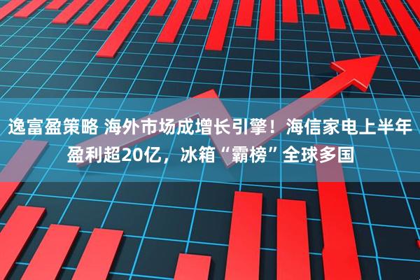 逸富盈策略 海外市场成增长引擎！海信家电上半年盈利超20亿，冰箱“霸榜”全球多国